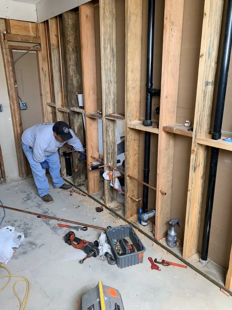 Commercial rough-in plumbing for Water Heater Replacement in Adamstown